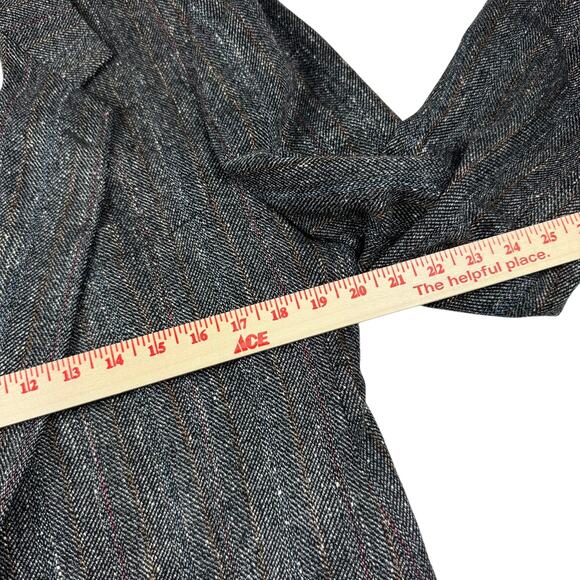 Jean Paul Germain Vintage Wool Herringbone Tweed Blazer Jacket 44R - Picture 5 of 13